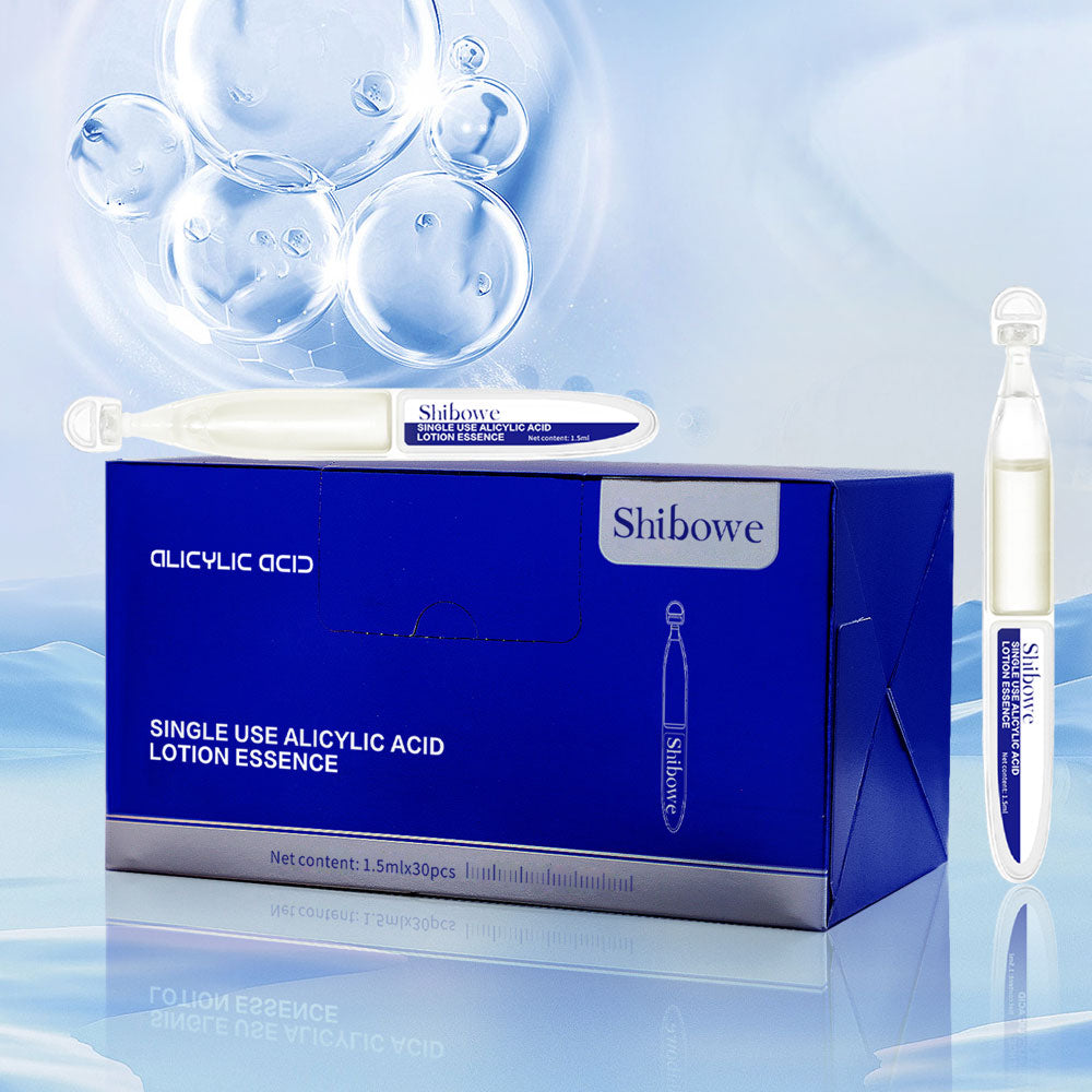 Shibowe Alicylic Acid Essence - Combats Acne, Hydrates, Refines Skin & Moisturizes, For Combination Oily Skin - 30 PCS